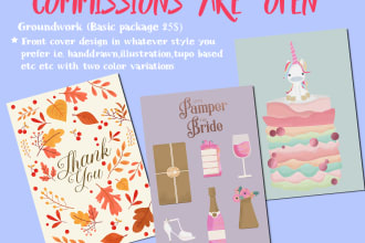 illustration amazing greeting cards