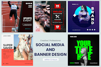 do social media design facebook post instagram post website banner at a low cost