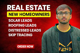 do real estate solar leads roofing leads homeowners, distressed leads skip trace