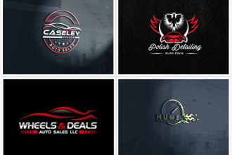 design auto dealership car showroom auto detailing logo
