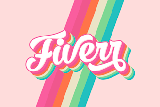 create a high quality unique retro font design