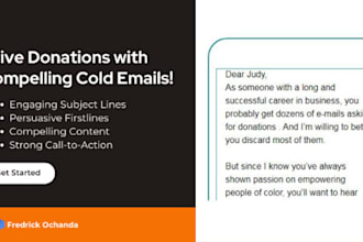 write cold emails that compels your donors to act