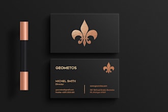 do luxury business card design and unique business card