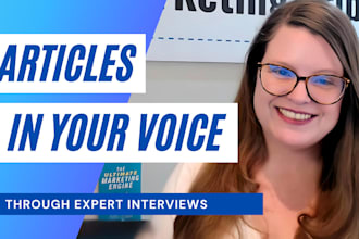 interview you and write a professional article in your voice