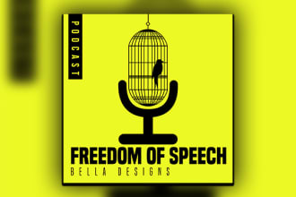 design a professional podcast cover art