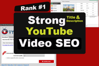 do youtube video seo for video rank and grow audience
