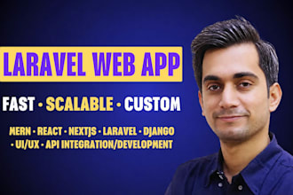 build a custom PHP laravel web app