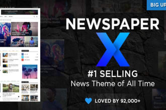 create a wordpress site with premium newspaper theme