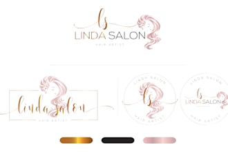 design makeup eyelash beauty spa and cosmetic logo design