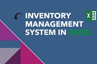 help to create inventory management system in excel spreadsheet