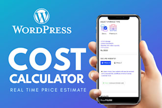 build a custom cost calculator in wordpress