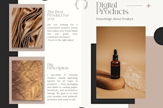 design clean, modern layouts for your products or brand