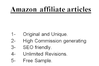 write amazon affiliate articles, tech blogs