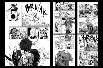 draw comic page or illustration base on your script