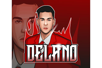design gaming, esport logo from your photo