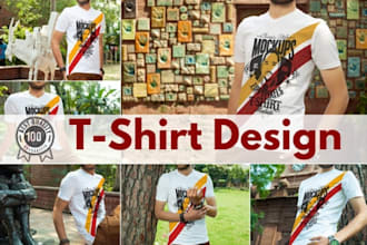 design custom tshirt for pod, illustration, graphics design