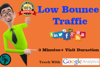 send low bounce traffic with real visitors