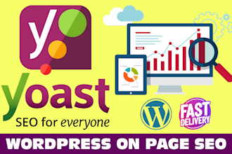 do wordpress onpage SEO with yoast, and technical optimization
