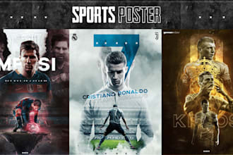 design eye catching sports poster or flyer for you