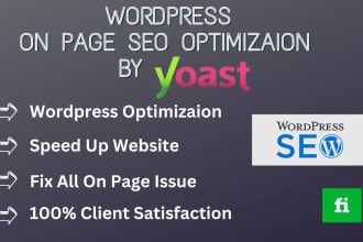 do wordpress on page  SEO optimization by yoast