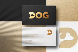 create luxury business card design and logo
