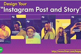 design attractive instagram posts and stories