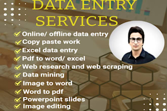 do any kind of data entry