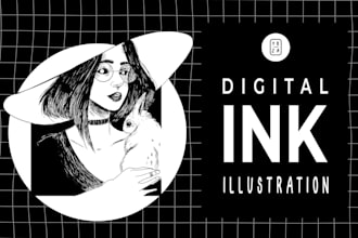draw an illustration in digital ink