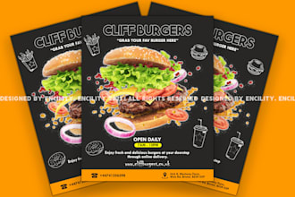design a unique restaurant flyer