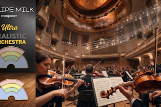 arrange a ultra realistic orchestra for your track