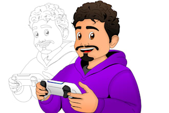 create a cartoon for you livestream
