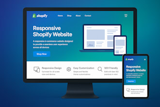 customize and develop shopify store, shopify website for you