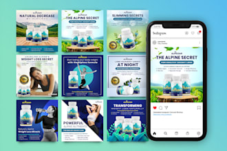 design professional instagram posts and instagram ads