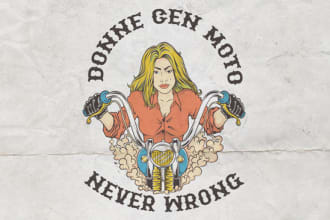 create vintage hand drawn illustration for tshirt design
