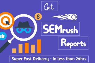 run and export SEO reports from semrush