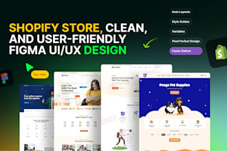 design high converting shopify and ecommerce store website UI UX