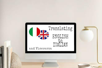 translate english  to italian and viceversa