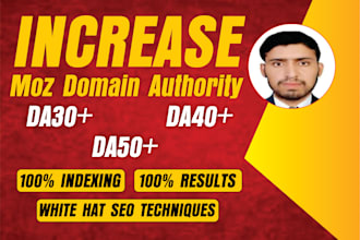 increase moz da of your website