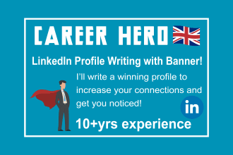 write a winning linkedin profile to get you noticed and make a custom banner