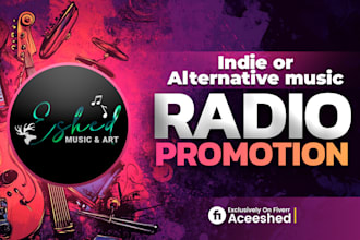 personally promote your indie or alternative music to radio stations worldwide