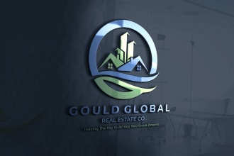 design real estate logo with branding kit