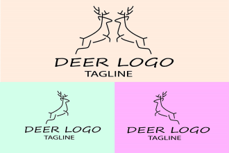draw an awesome line art logo design