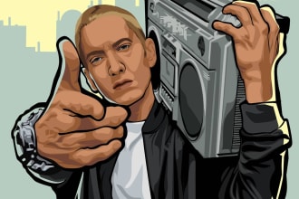 draw a vector cartoon in game style from your photo