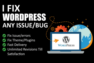 fix wordpress, woocommerce issues, elementor, css issues