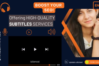 write subtitles or transcripts for your videos