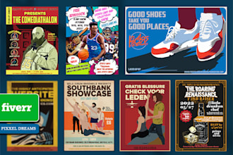 design creative retro vintage flyer or poster