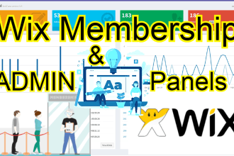 create a members sign on your wix site and admin panel