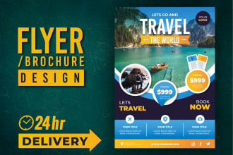 design an attractive   flyer, brochure leaflet within 24 hrs