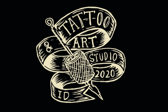 create a hand drawn logo tattoos