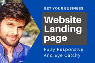 design wordpress website, landing page